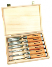 Bahco BAH425-083 - 6 Pc Woodworking Chisel Set in Wooden Box
