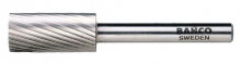 Bahco BAHHSGA1225E - 1/2" Head Diameter High Speed Steel Rotary Burrs Cylinder Extra Coarse Toothing