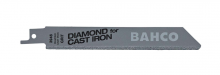 Bahco 3946-100-DG-ST-2P - 2 Pack 4" Diamond Grit Reciprocating Saw Blade for Cutting Wood, Cast Iron and Cermaic