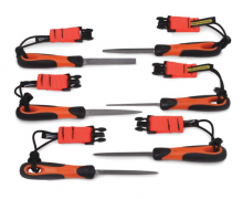 Bahco BAH1476432TH - 6 pc Tools@Height 4" File with Ergo™ Handle Set