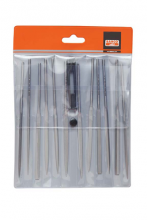 Bahco BAH24721620 - 12 pc 6 1/4" Needle File Set Smooth Cut