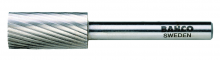 Bahco BAHHSGA1225M - 1/2" Head Diameter High Speed Steel Rotary Burrs Cylinder Medium Toothing