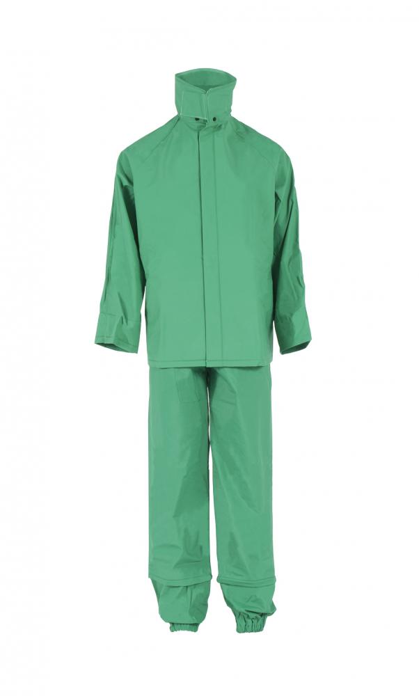 I96S Economy Chem Shield 3-Piece Suit - Green - Size 4X