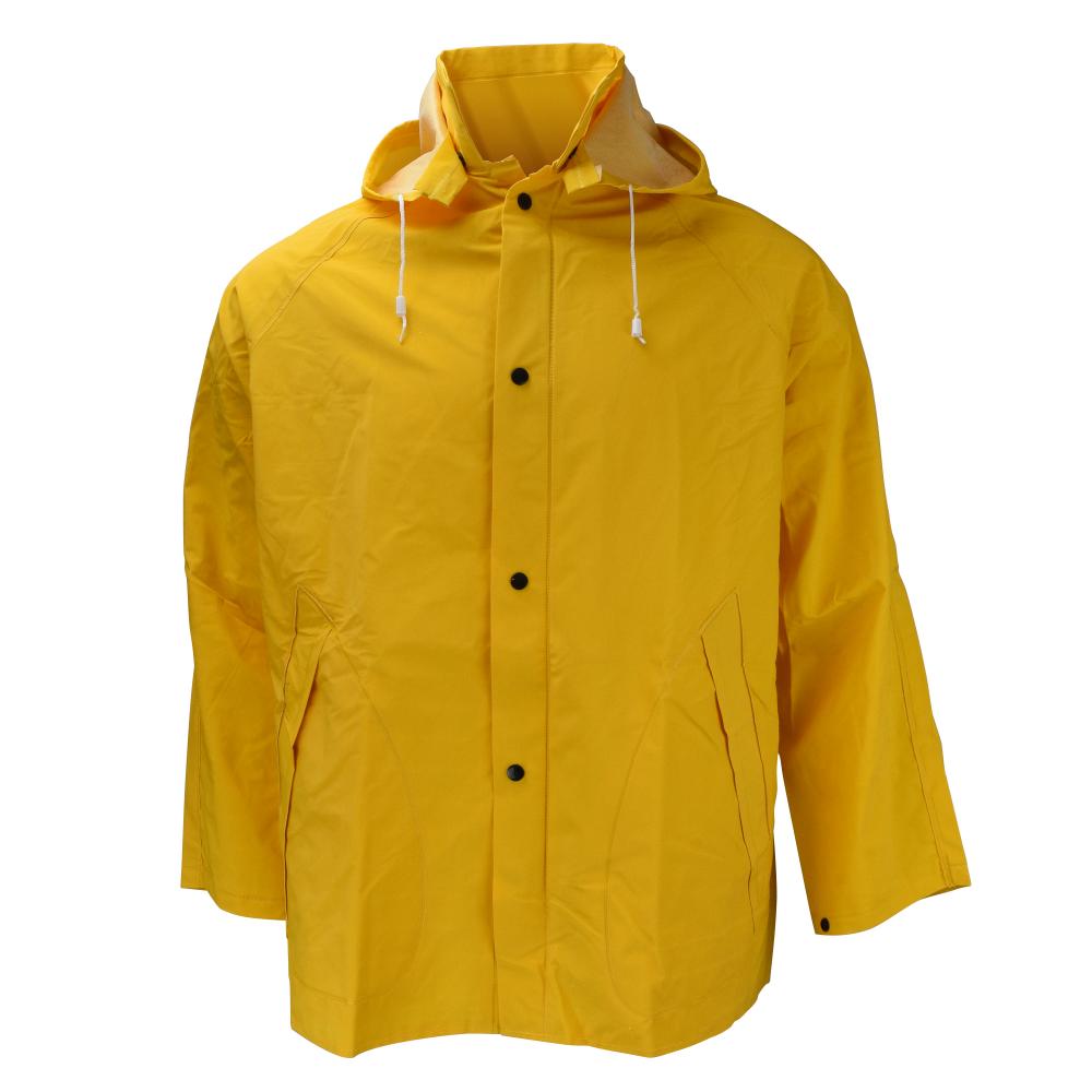 1600JH Economy Jacket with Snap-On Hood - Safety Yellow - Size S