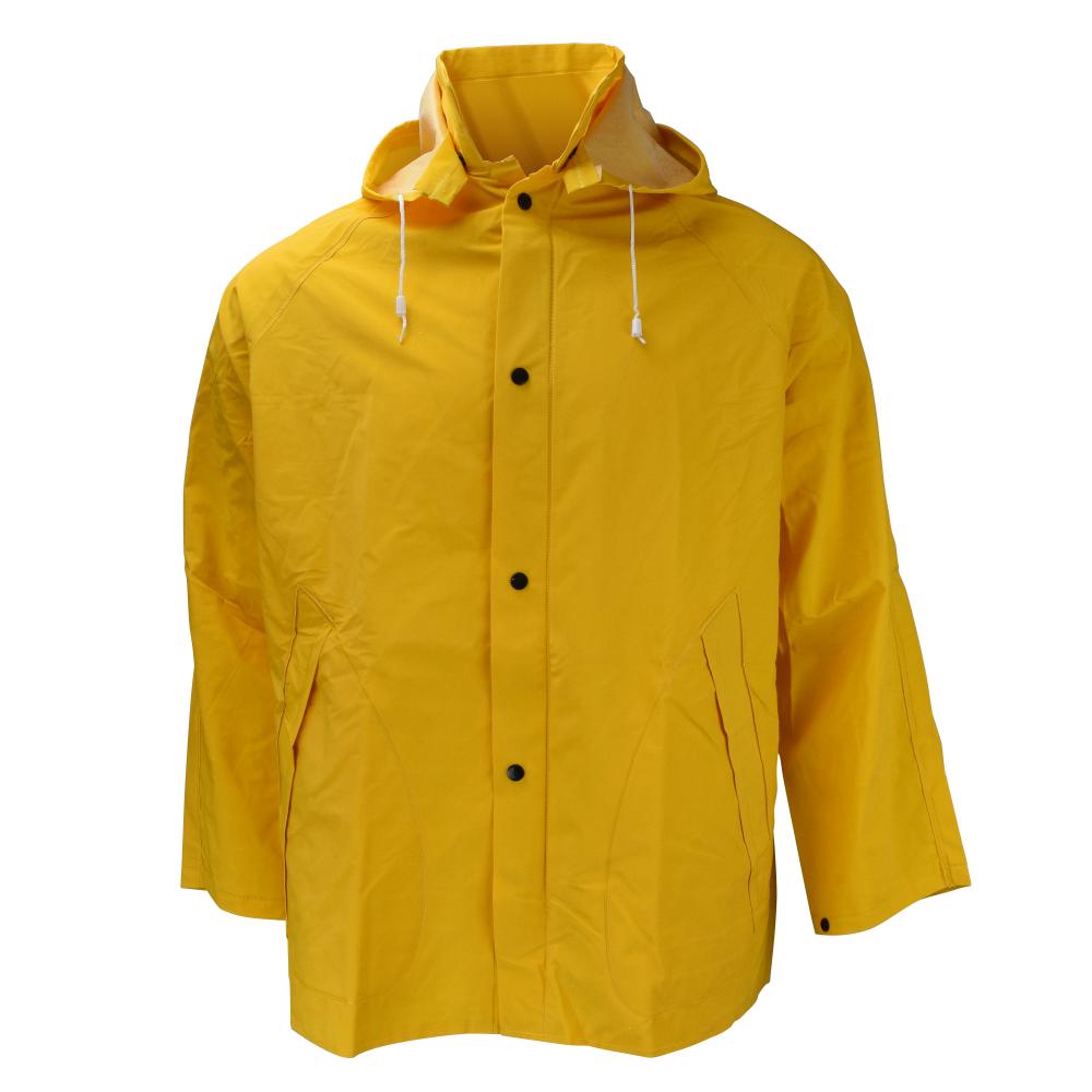 1600JH Economy Jacket with Snap-On Hood - Safety Yellow - Size M