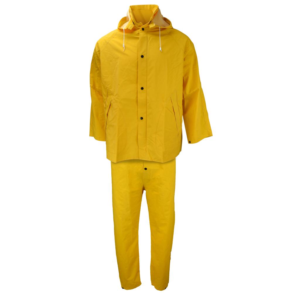 1600S Economy 3-Piece Rain Suit - Safety Yellow - Size 6X