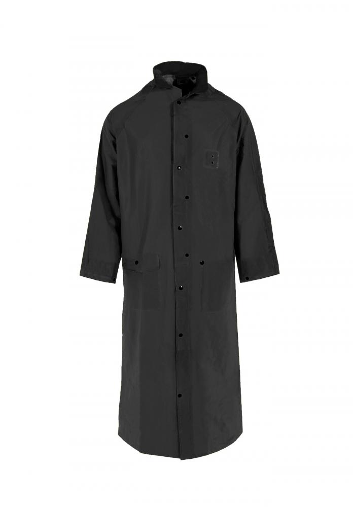 1790C Economy Series 60&#34; Rain Coat - Black - Size XL