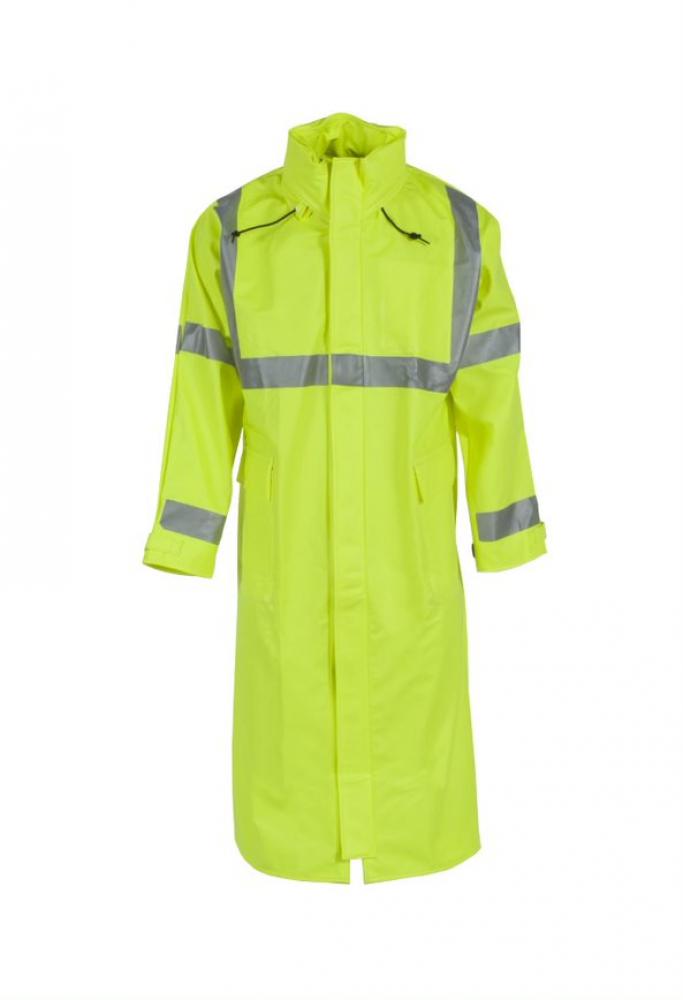 217AC Flex Arc Coat with Attached Hood - Fluorescent Orange - Size 4X