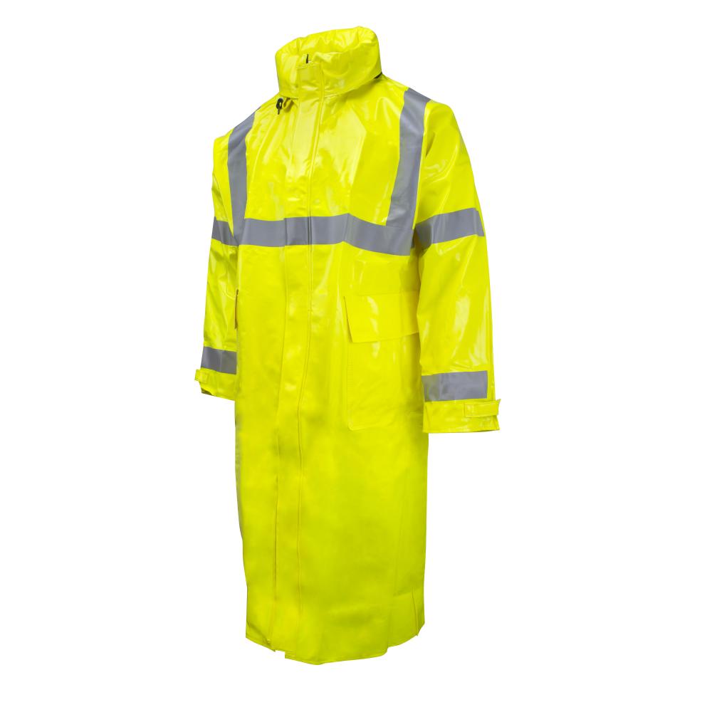 227AC Dura Arc I Coat with Attached Hood - Hi-Vis Lime - Size L