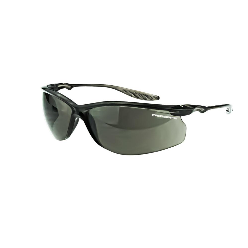 24Seven® Performance Safety Eyewear - Crystal Black Frame - Smoke Lens