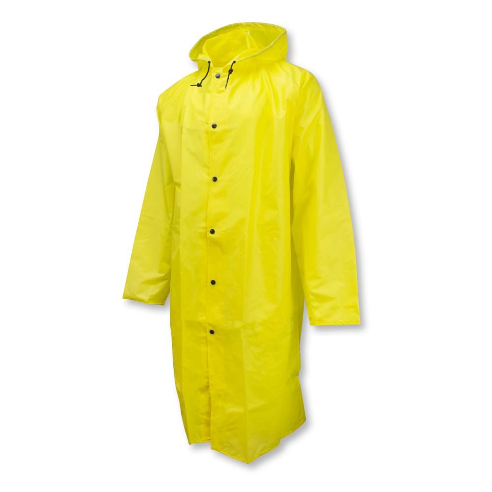 275AC Tuff Wear Coat with Attached Hood - Safety Yellow - Size L