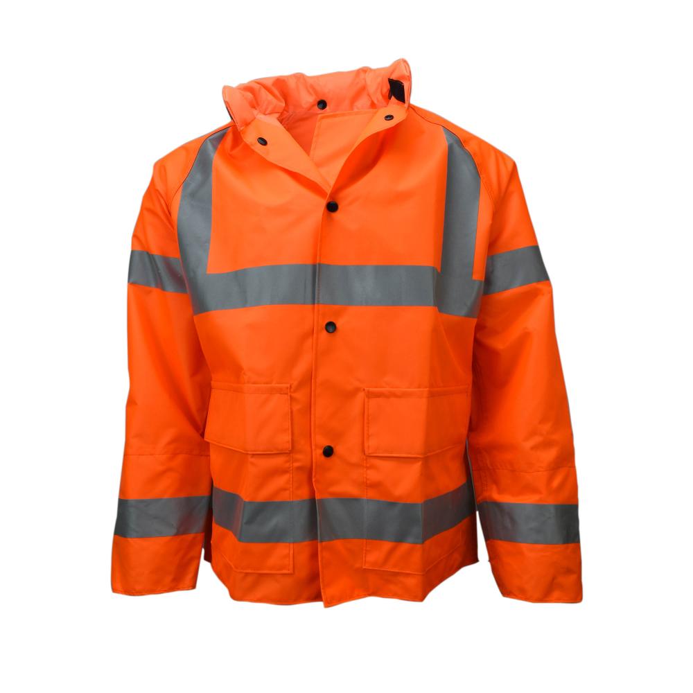 9002AJ Telcom Jacket with Hood - Fluorescent Orange - Size S