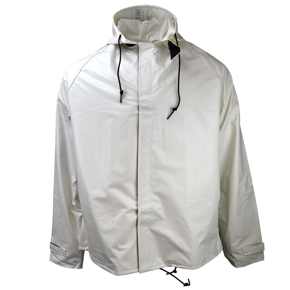 HT35AJ Hydro Tec Jacket with Hood - White - Size 2X