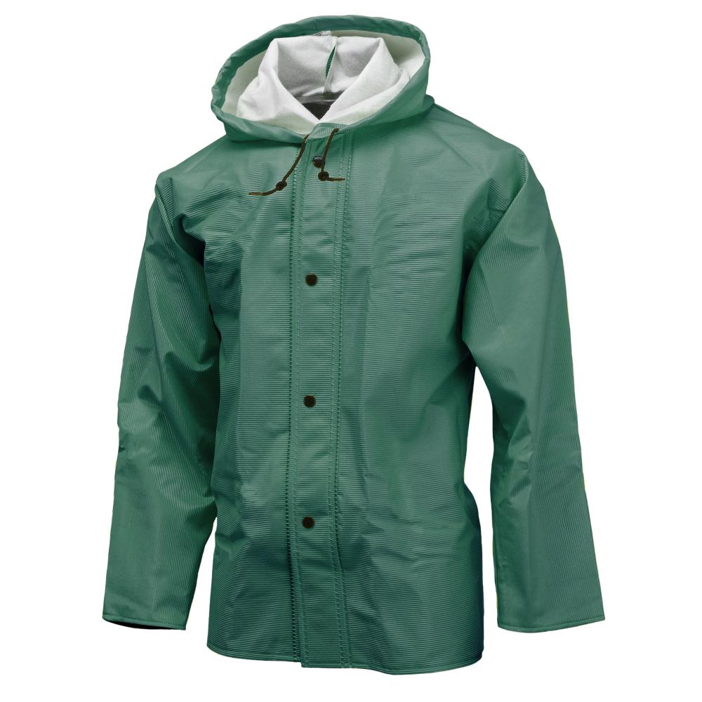 56AJ Dura Quilt Jacket with Hood - Green - Size 6X
