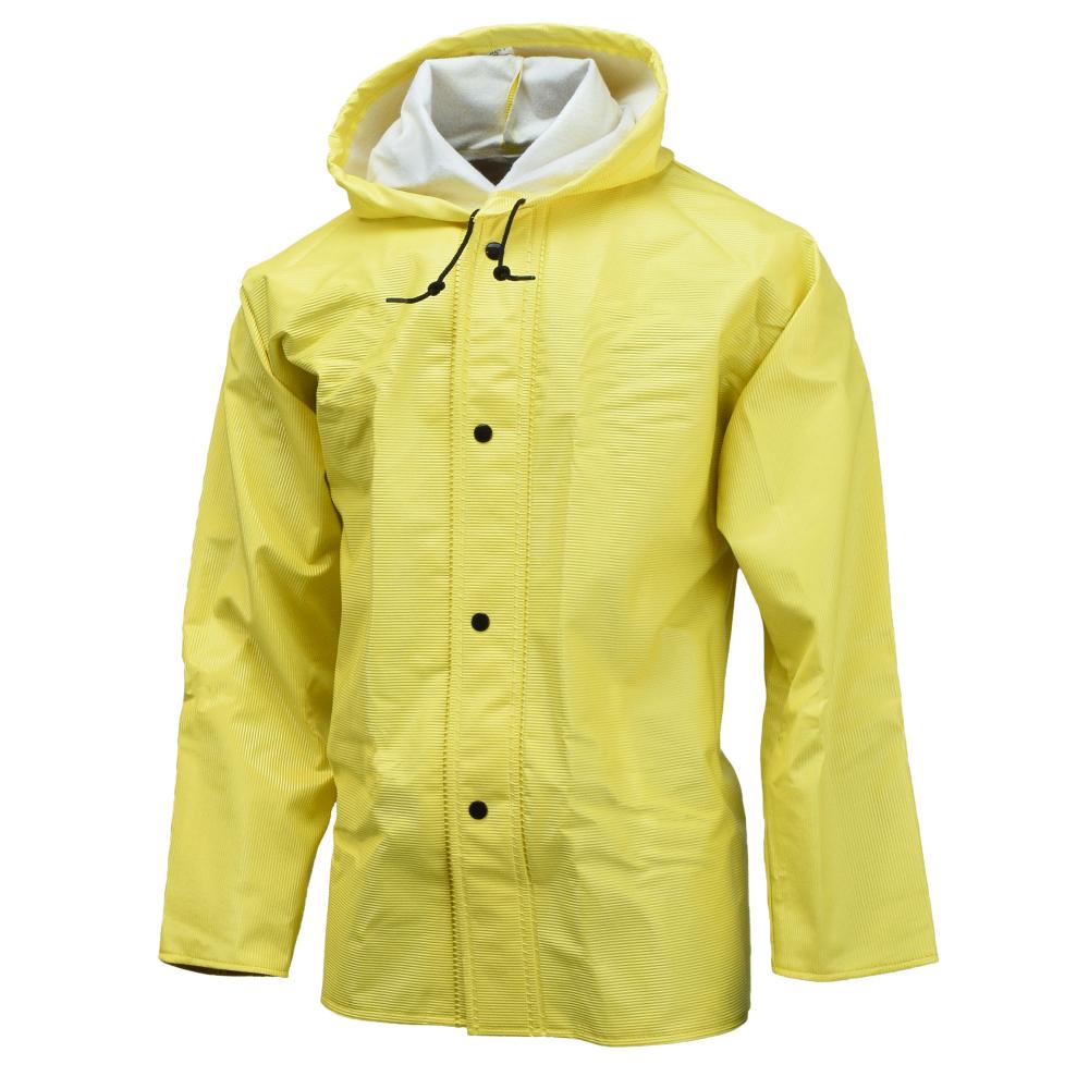 56AJ Dura Quilt Jacket with Hood - Safety Yellow - Size M