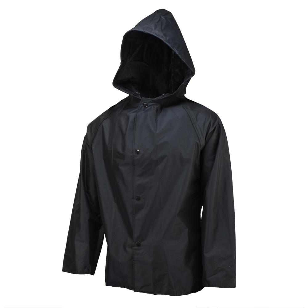 77AJ Sani Light Jacket with Hood - Black - Size 2X