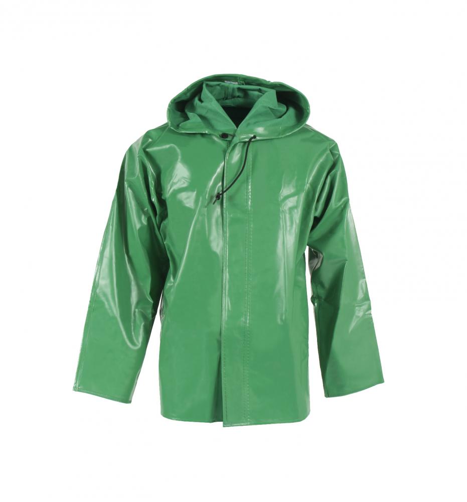 96AJ Chem Shield Jacket with Hood - Green - Size XL