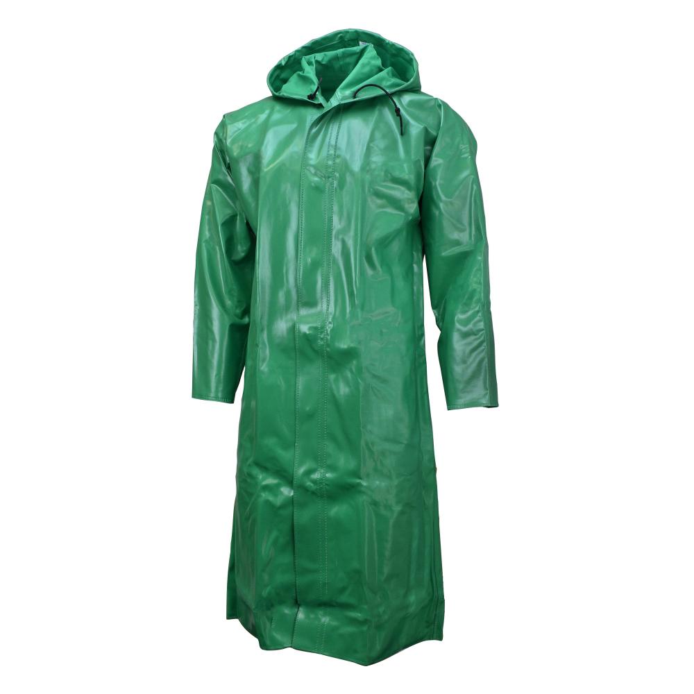 96AC Chem Shield Coat with Hood - Green - Size XL