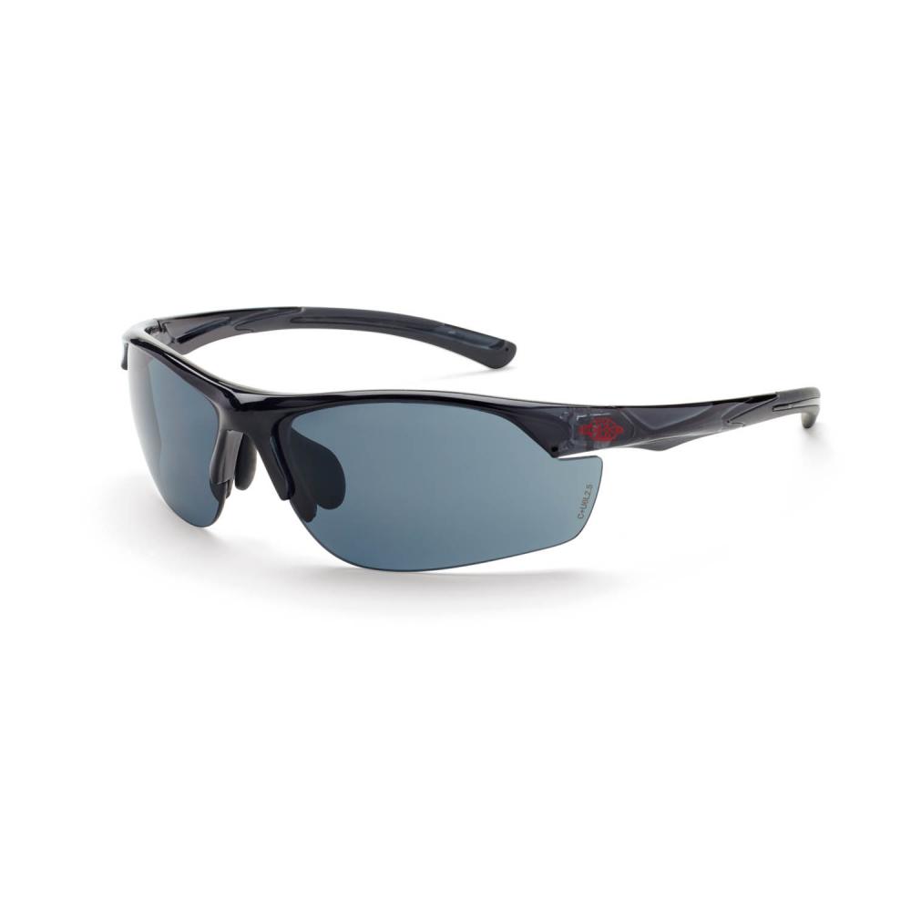 AR3 Premium Safety Eyewear - Crystal Black Frame - Super Dark Smoke Lens