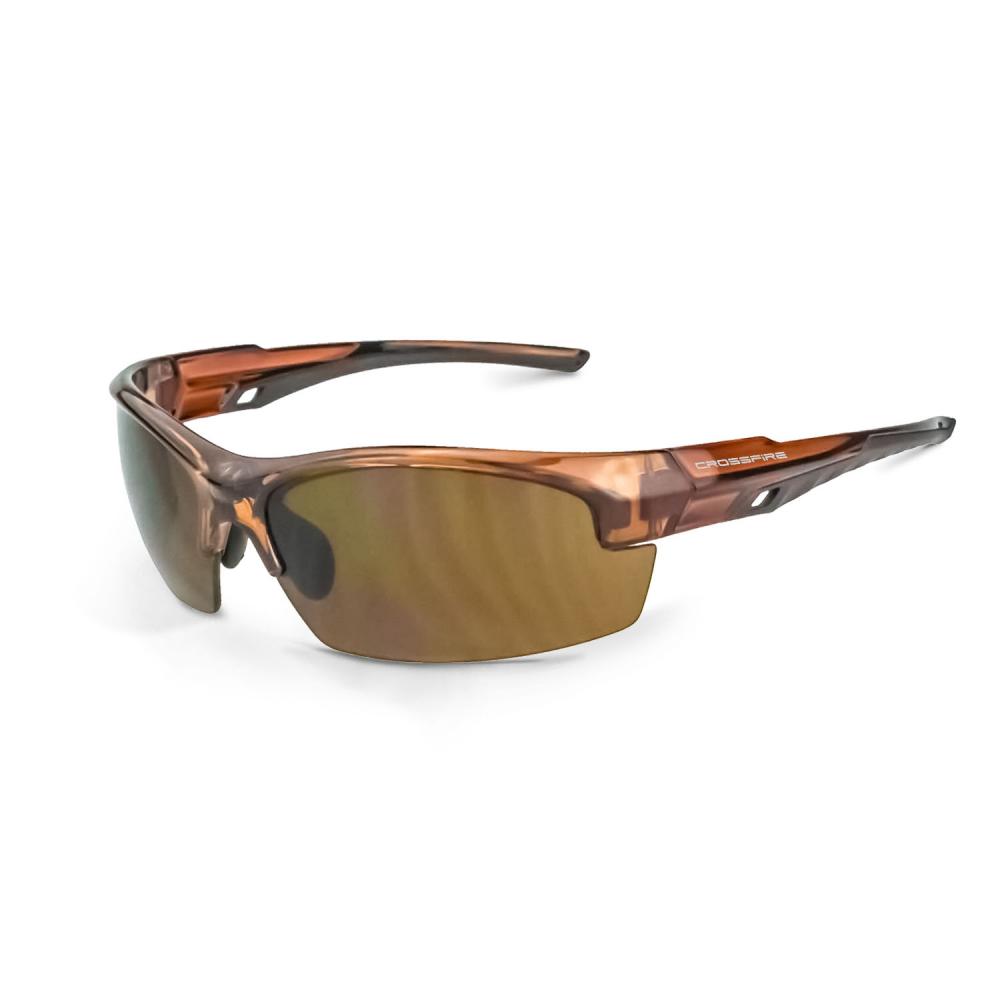 Crucible Premium Safety Eyewear - Crystal Brown Frame - HD Brown Lens