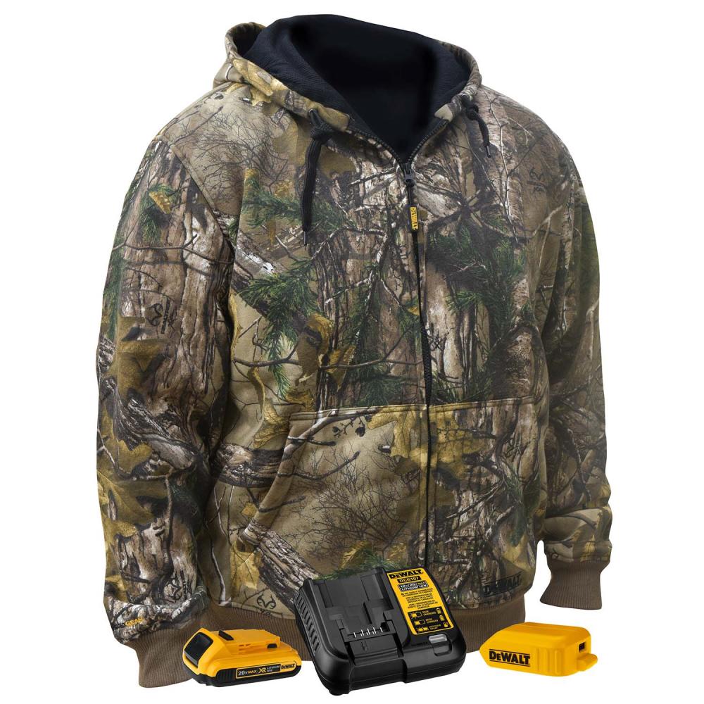 Men&#39;s Heated RealTree® XTRA Camouflage Hoodie Sweatshirt Kitted - Camo - Size 2X