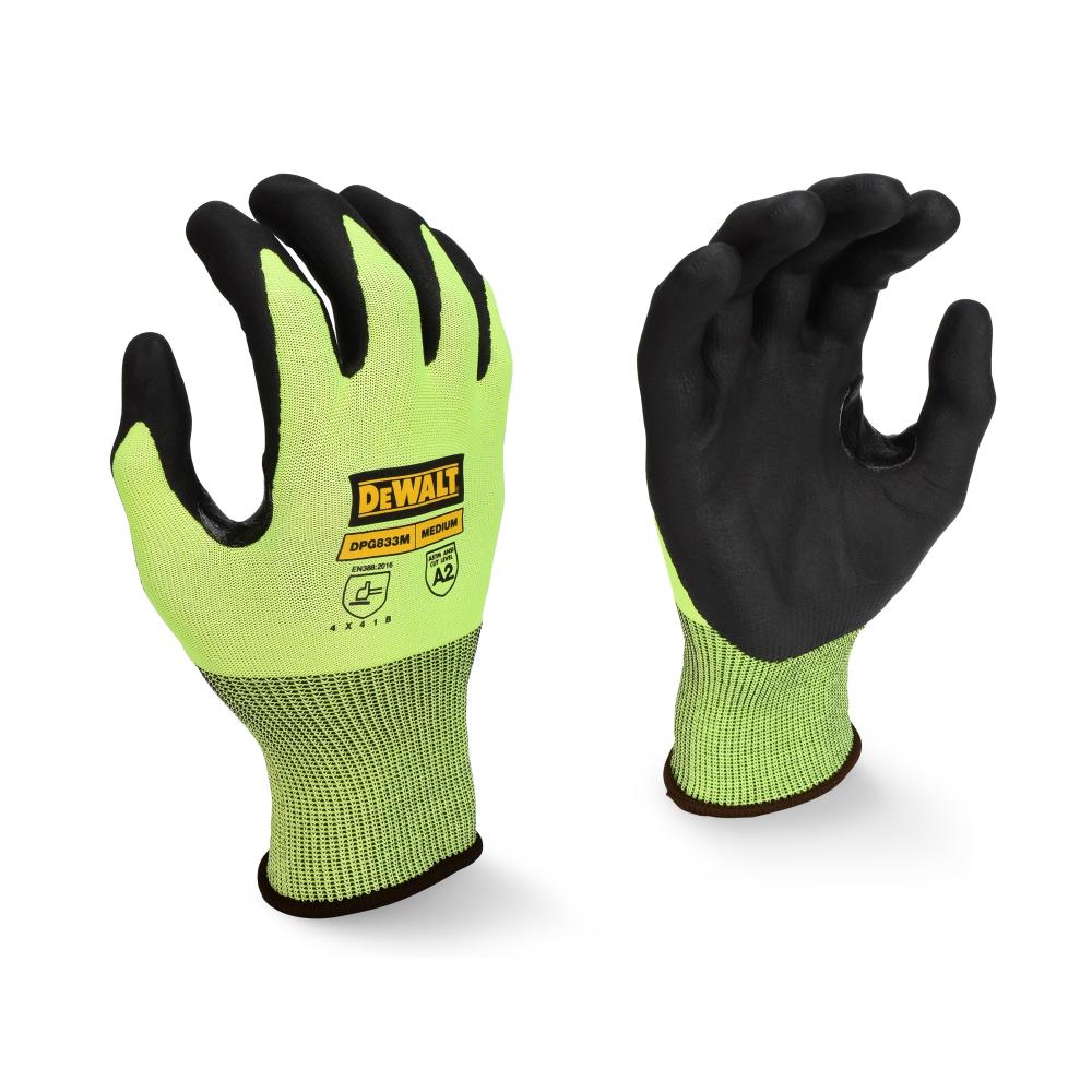 DPG833T Hi-Vis HPPE Cut Touchscreen Glove - Size L - Tagged