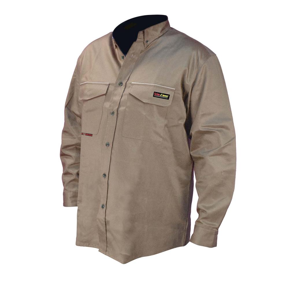 FRS-001 VolCore™ Long Sleeve Button Down FR Shirt - Khaki - Size 2X