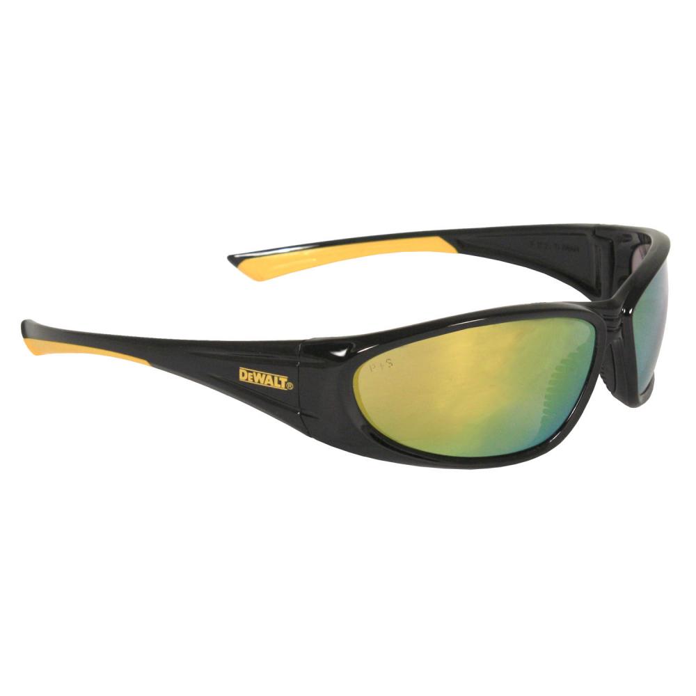 DPG98 Gable™ Safety Glass - Black/Yellow Frame - Yellow Mirror Lens