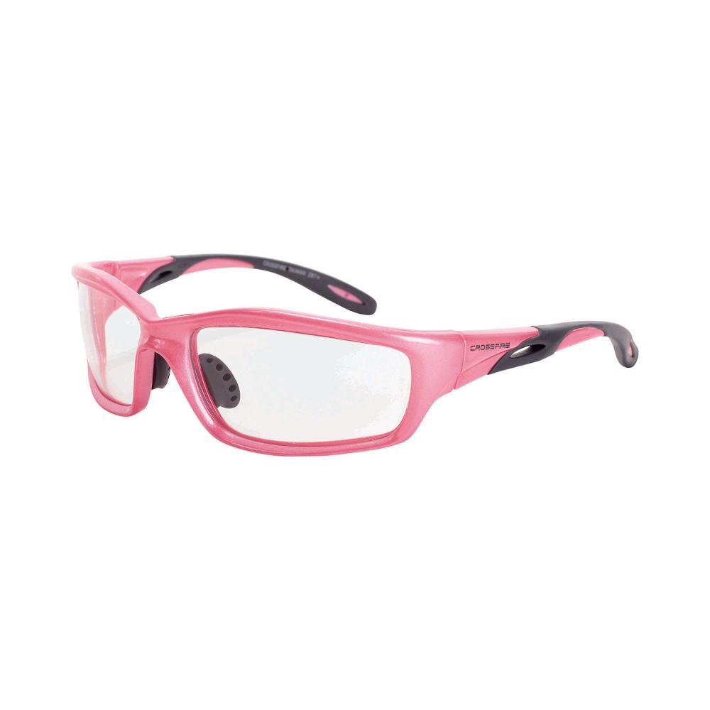 Infinity Premium Safety Eyewear - Pearl Pink Frame - Clear Lens