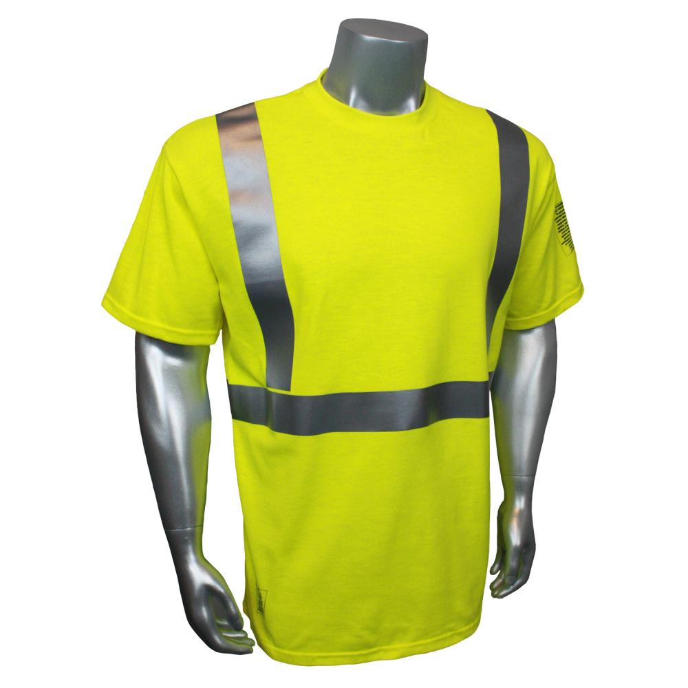 LHV-FR-TS Fire Retardant Short Sleeve Safety T-Shirt - Green - Size 3X
