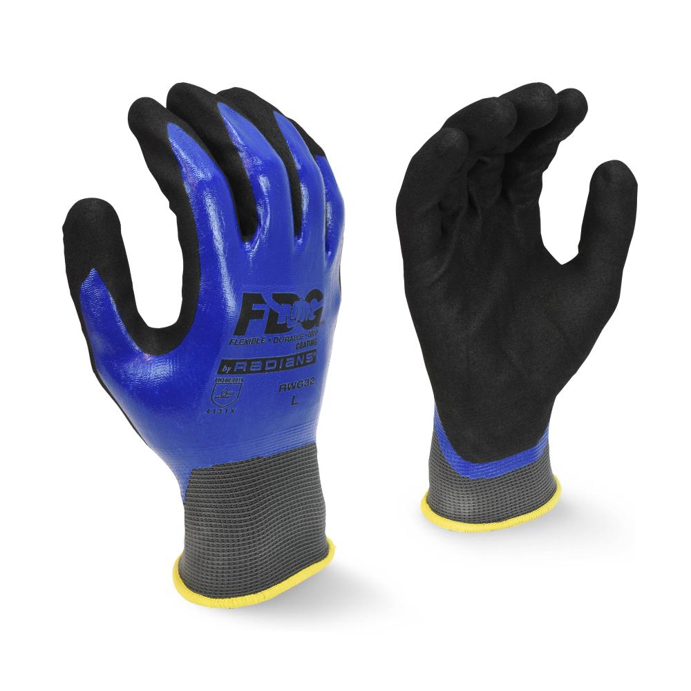 RWG32 FDG Coating Full Dipped Waterproof Nitrile Work Glove - Size XL