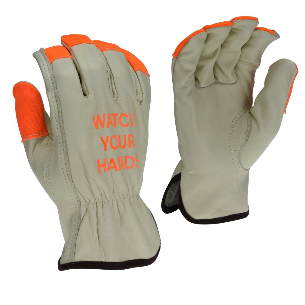 RWG4221HV High Visibility Standard Grain Cowhide Leather Driver - Size M