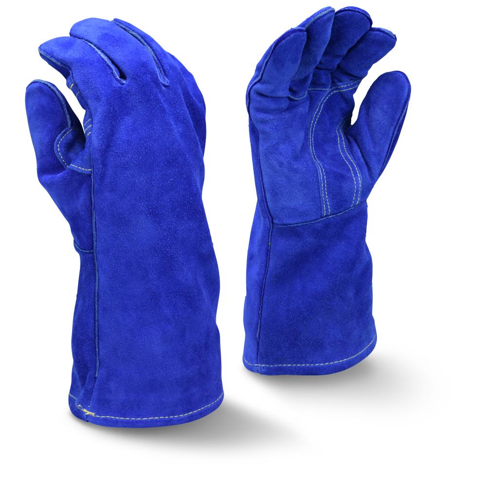 RWG5410 Premium Side Split Blue Cowhide Leather Welding Glove - Size XL