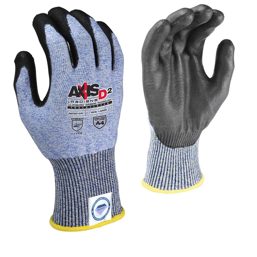 RWGD104 AXIS D2™ Dyneema® Cut Protection Level A4 Touchscreen Glove - Size 2X