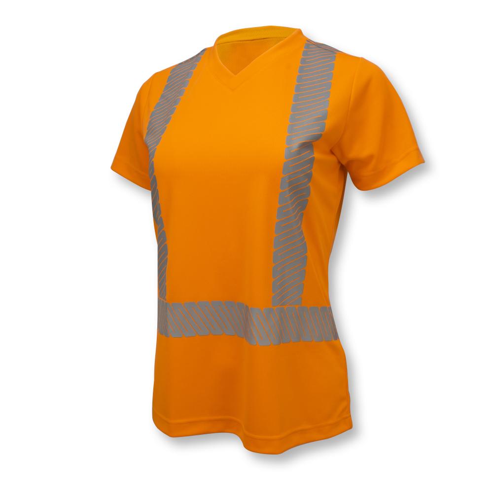 ST11 Class 2 High Visibility Women&#39;s Safety T-Shirt with Max-Dri™ - Orange - Size 3X