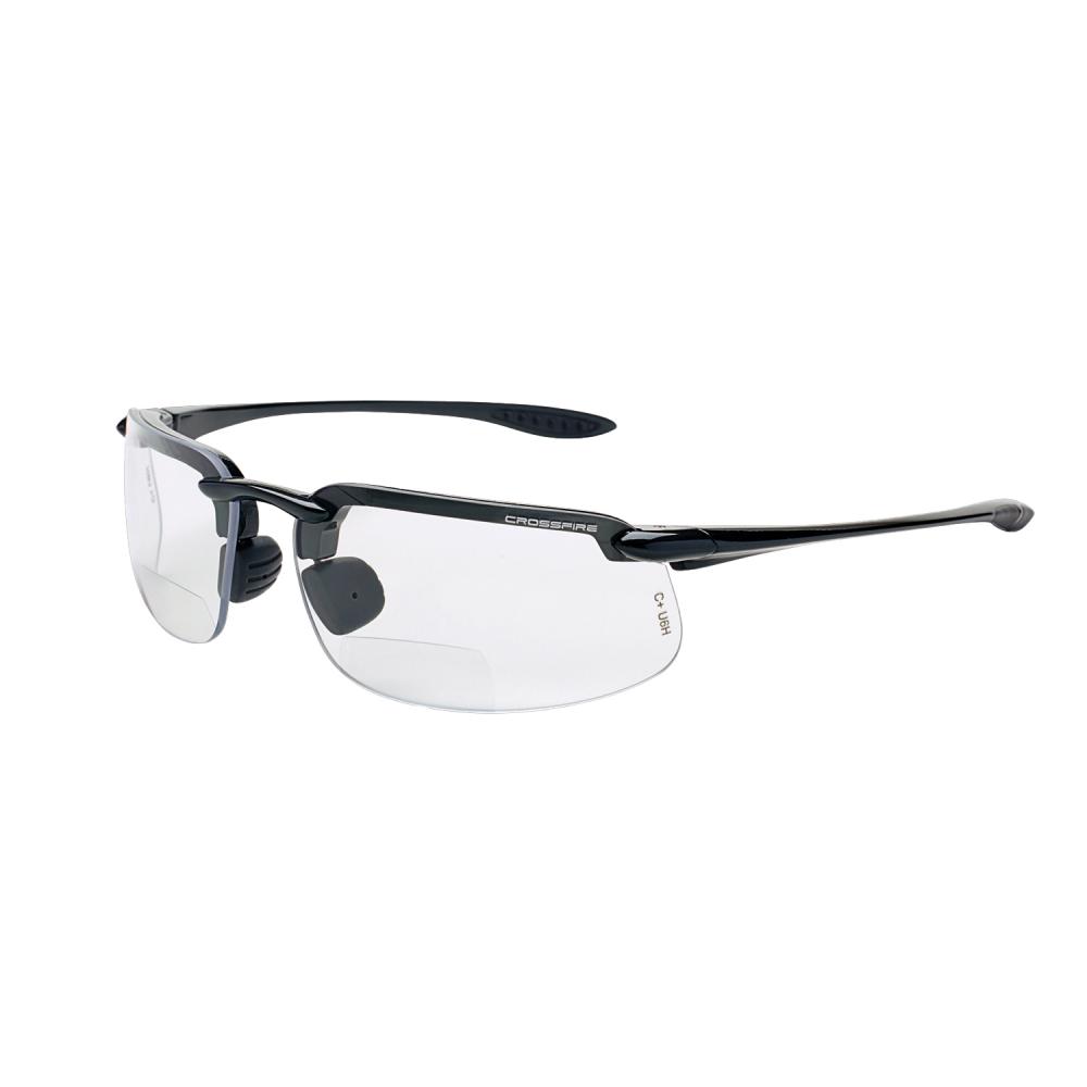 ES4 Bifocal Safety Eyewear - Pearl Gray Frame - Clear Lens - 1.5 Diopter