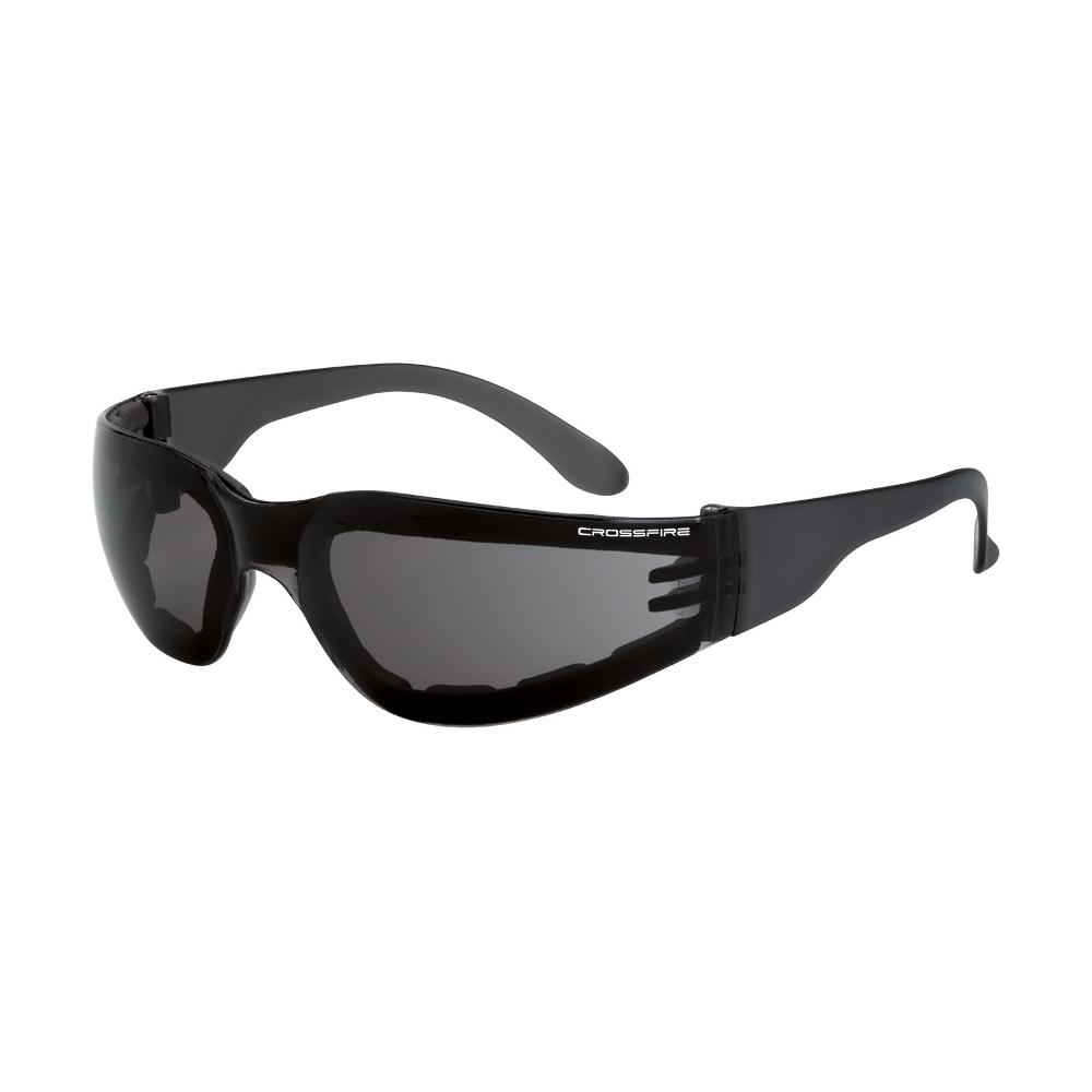 Shield Foam Lined Safety Eyewear - Smoke Frame - Smoke Anti-Fog Lens