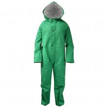 Radians 10096-50-1-GRN-M - I96ACA Economy Chem Shield Coverall with Hood - Green - Size M