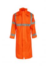 Radians 21217-30-1-FOR-S - 217AC Flex Arc Coat with Attached Hood - Fluorescent Orange - Size S