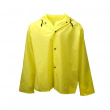 Radians 27001-00-2-YEL-6X - 275AJ Tuff Wear Jacket with Attached Hood - Safety Yellow - Size 6X