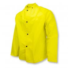 Radians 37001-01-1-YEL-S - 375SJ Cool Wear Jacket with Snaps for Hood - Safety Yellow - Size S