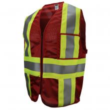 Radians CSV22-01Z1-M - CSV22 Custom Type O Class 1 Safety Vest - Red - Size M