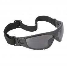 Radians CT1-21 - Cuatro™ 4-in-1 Foam Lined Eyewear - Black Frame - Smoke Anti-Fog Lens