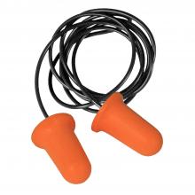 Radians DPG65TC2 - DPG65 Bell Shape Disposable Foam Earplugs - Corded - 2 Pair Blister Pack with Carry Case
