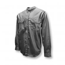Radians FRS-003G-LT - FRS-003 Volcore™ Long Sleeve Cotton Button Down FR Shirt - Gray - Size LT