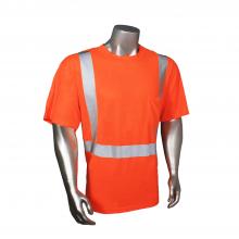 Radians HV-TS-P-M - Hydrowick Short Sleeve Solid Safety T-Shirt - Orange - Size M