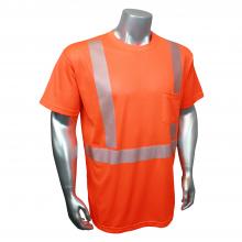 Radians HV-XTS-AR-P-L - Original Breezelight™ II Class 2 Short Sleeve Safety T-Shirt - Orange - Size L