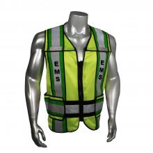 Radians LHV-207-4C-EMS-R - LHV-207-4C-EMS EMS Safety Vest - EMS - Green Trim - Green - Size M-XL