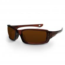 Radians 201130 - M6A Premium Safety Eyewear - Crystal Brown Frame - Silver Mirror Lens