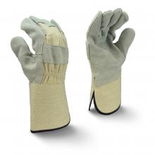 Radians RWG3400WGL - RWG3400WG Side Split Gray Cowhide Leather Glove with Gauntlet Cuff - Size L